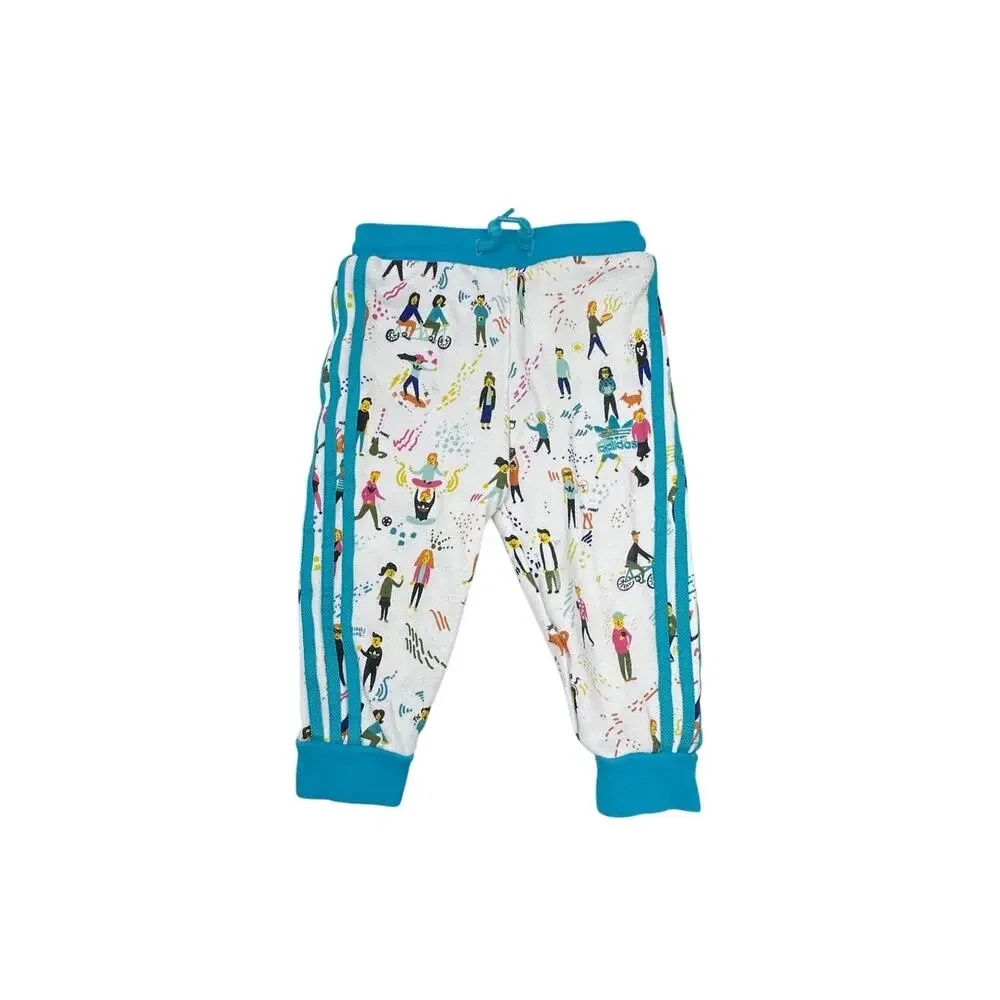 Adidas Hoodie Set Hi Res Aqua with joggers size 12-18 months - Picture 10 of 11